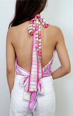 Satin Tie Up Top
