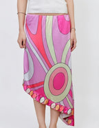 Printed Satin Skirt