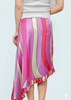 Printed Satin Skirt