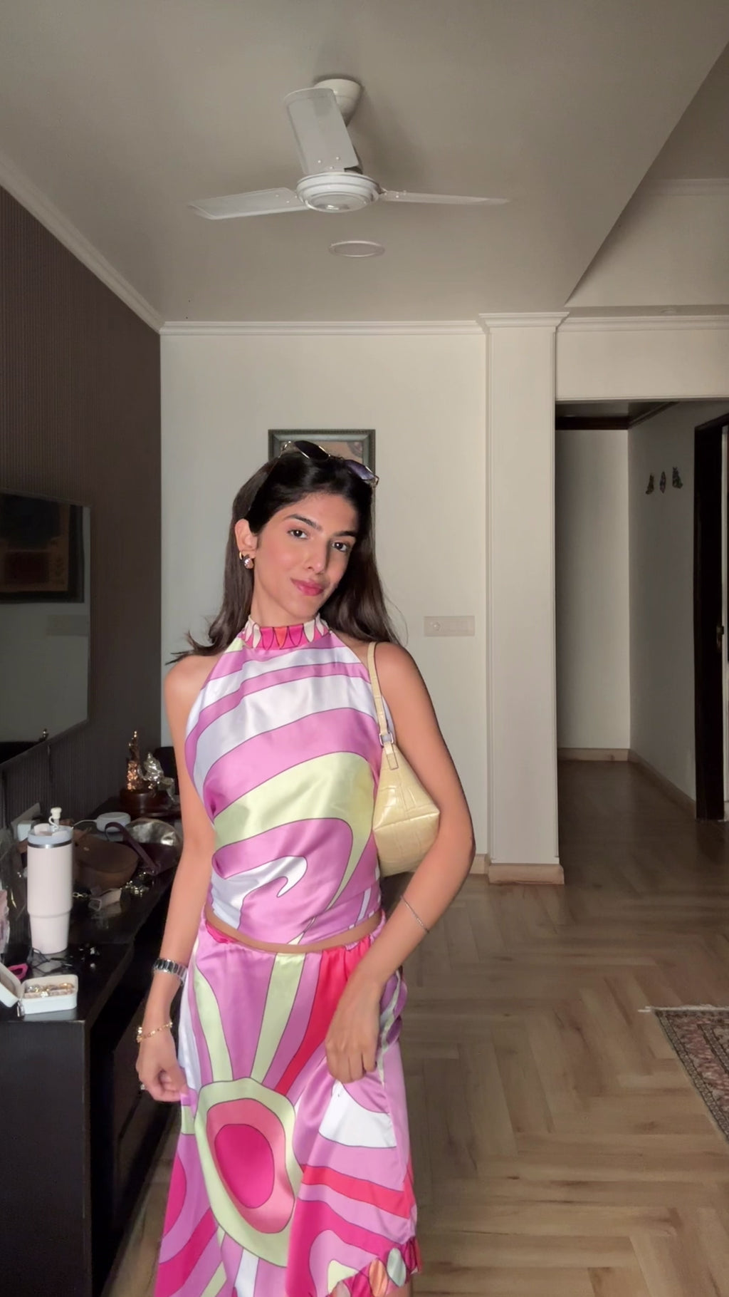 Satin Tie Up Top